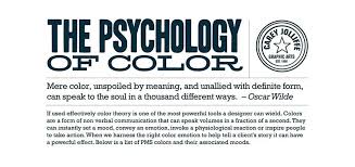 The Psychology Of Color Chart Their Associated Moods In