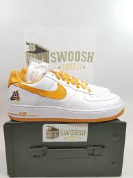 Nike Air Force 1 Undefeated X La Lakers Shoes Af1 White Gold 845053 103 Sz 11 Nike Athleticsneakers Nike Air Force Nike La Lakers