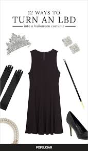 30 Easy Ways To Rock Your Favorite Lbd This Halloween Black Dress Halloween Costume Easy Costumes Black Dress