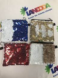 Sublimation Sequin Coin Purse Sequin Purse Mermaid Reversible Flip Up Glitter Sublimation Sublimated Heat Transf Pencil Case Pouch Printed Wallets Pouch Bag