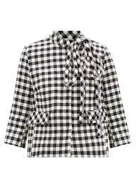redvalentino レッド ヴァレンティノ リボン チェック ウールブレンドジャケット matchesfashion マッチズファッション 2020 ジャケット ヴァレンティノ チェックジャケット
