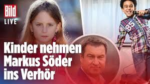 Erst im märz ruft er die menschen in deutschland noch dazu auf, zu hause zu bleiben. Kinder Nehmen Markus Soder Ins Verhor Bild Gibt Deutschlands Kindern In Der Krise Eine Stimme Youtube