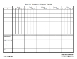 printable daily homework checklist