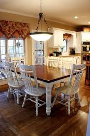 dark top and white bottom table