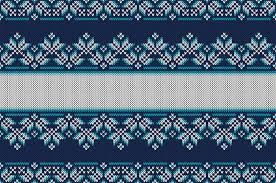Knitting pattern collection of 16 christmas stockings charts fair isle with detailed instruction for personalized santa sock pdf only learn to knit a personalized christmas stocking with fair isle patterns! Premium Vector Traditional Fair Isle Style Seamless Knitted Pattern Christmas And New Year Design Knitting Background With A Place For Text