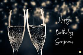 Whether your loved one is with a bottle of champagne and birthday hat, this card shows the excitement of a birthday party. Happy Birthday Gorgeous The Woman We All Love