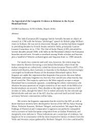 This song was composed by m. Pdf An Appraisal Of The Linguistic Evidence In Relation To The Aryan Homeland Issue Ichr Conference Ignca Delhi March 2018
