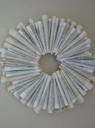 25 Book Page Wreath Tutorials Book Page Wreath Book Wreath Book Pages