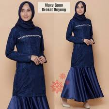 Ikuti petunjuk pencucian untuk kain tertentu. Lx Maxi Gaun Brukat Duyung Gamis Baju Muslim Fashion Hijab Lazada Indonesia