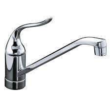 Discover the perfect faucet for your kitchen today. Kohler Coralais Single Handle Standard Kitchen Faucet With Less Escutcheon In Polished Chrome K 15175 F Cp The Home Depot
