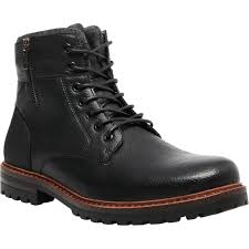 Steve Madden Mens M Mansol Lace Up Combat Boots With Side