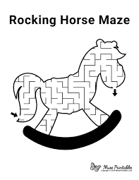 I may make a small commission through offsite links. Free Printable Rocking Horse Maze