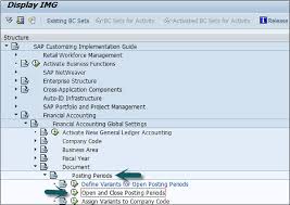 The system uses this date to determine what period and year it should post to based on the fiscal calendar. Sap Fi Posting Period Variant Tutorialspoint