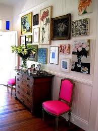 This Is Just So Pretty So Pretty Such Different Elements All Held Together Beautifully And Then The Popping Pink C Eclectic Gallery Wall Eclectic Home Decor