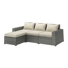 Solleron 3 Zits Modulaire Bank Buiten Met Voetenbank Donkergrijs Hallo Beige Ikea Ikea Outdoor Outdoor Lounge Furniture Comfortable Chaise
