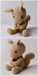Crochet Squirrel Amigurumi Plush Free Pattern Free Amigurumi Patterns Knitted Toys Free Patterns Stuffed Toys Patterns Crochet Doll Pattern