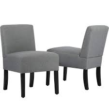 Fabrics determine the look, feel, and care of your accent chairs. Bestmassage Accent Chair Set Of 2 Accent Chairs For Living Room Armless Chair Dining Chair Elegant Design Modern Fabric Living Room Chairs Sofa Buy Online In Antigua And Barbuda At Antigua Desertcart Com Productid