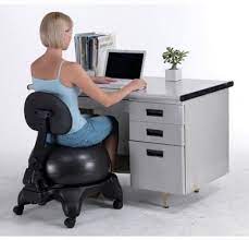 exercise office ball chair adjustable ergonomic yoga back arms rolling stability ball chair balance ball chair office chair workout