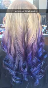 In this blonde hairstyle with blue highlights, the outstanding aspect is the tips. 49 Tip Dyed Hair Ideas Dyed Hair Hair Ombre Hair