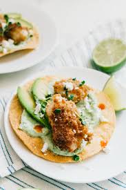 Heat 1/2 cup oil to 360 degrees f in a saute pan. Beer Battered Crispy Fish Tacos With Cilantro Crema Ohcarlene
