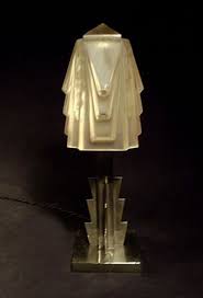 A glass paste lamp with an iron foot, 1900, signed muller fres luneville; Muller Freres Lampe Moderniste Art Deco Laiton Nickele Tulipe En Verre Presse Art Deco Lighting Art Deco Fashion Art Deco Architecture