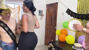 Two Cute Young Women Celebrate Daddys Birthday Real Homemade Threesome