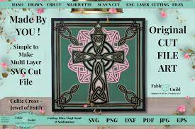 Download 3d Layered Mandala Celtic Cross Knot St Patricks Day Decor 1219522 Cut Files Design Bundles