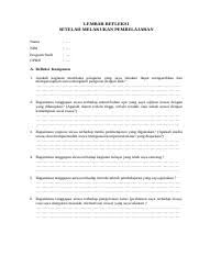 Lulus di program studi pendidikan dokter tepat waktu. Lembar Refleksi Guru Docx Lembar Refleksi Setelah Melakukan Pembelajaran Nama U2026 Nim U2026 Program Studi U2026 Upbjj U2026 A Refleksi Komponen 1 Apakah Course Hero