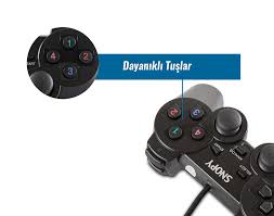 Snopy Sg 401j Usb Pc Ps3 1 8m Kablolu Titresimli Joystick Segment Destek