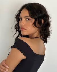 Alderidge Bardot Corset Top in Black