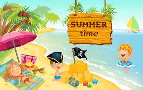 Click to subscribe to caillou: Free Vector Cartoon Children Playing On The Beach Illustration