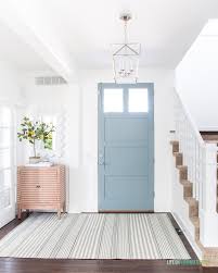 The Best Blue Gray Paint Colors And Our Freshly Painted Front Door Life On Virginia Street Painted Front Doors Blue Gray Paint Colors Blue Gray Paint
