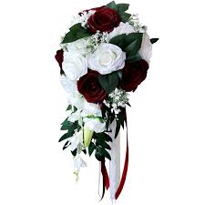 Since wedding dresses are often white, wedding flowers can give that extra punch of color and life. 4 Types Wedding Party Bouquet Flower For Bride Or Bridesmaid Girl Rose Flowers Wedding Wand Decor Flash Sale 277c Cicig