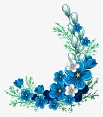 Sky blue flowers border, hd png download. Blue Flower Png Images Free Transparent Blue Flower Download Kindpng
