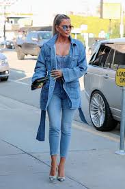 We chart khloe kardashian's style from keeping up with the kardashians outfits, her x factor days and the red carpet dresses. Khloe Kardashian In All Denim Ensemble 01 22 2020 Celebmafia
