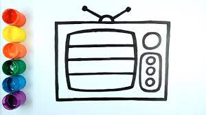 Gambar untuk anak tk umumnya berupa objek berukuran besar yang bisa diwarnai dengan pensil warna krayon dan media lainnya. Cara Menggambar Dan Mewarnai Televisi Warna Warni Belajar Mewarnai Youtube