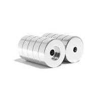 30mm x 10mm x (5.5mm hole) Counterbore Neodymium Disc Magnet N52 (26KG Pull)