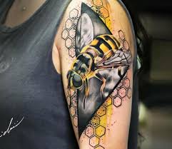 51 honey pot tattoo designs. Bee Tattoo By Michael Cloutier Post 28441