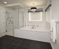 Using a simple, flat white subway (or elongated subway like the one in this bathroom) tile is a very contemporary look, that is unless… Enchanting Bathrooms With Subway Tiles