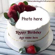 People are using old and same bday pics again and again for wishing birthday online. Happy Birthday Cake With Name And Photo Free Download Edit Cakedayphotoframes