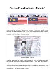 Sejarah Penciptaan Bendera Malaysia
