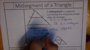 Create your own worksheets like this one with infinite geometry. Triangle Properties Midsegment Youtube