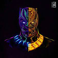 Wallpapers in ultra hd 4k 3840x2160, 1920x1080 high definition resolutions. Neon Black Panther Marvel Wallpapers Top Free Neon Black Panther Marvel Backgrounds Wallpaperaccess