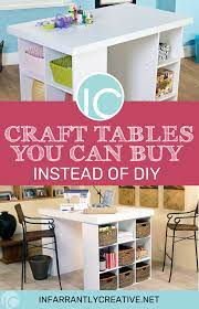 A craft table like this one would be perfect for the kids. Craft Tables You Can Buy Instead Of Diy Infarrantly Creative