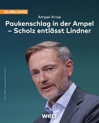 🔴 Die Ampel-Koalition ist gescheitert. Bundeskanzler Olaf Scholz (SPD)  entlässt Finanzminister Christian Lindner. Zuvor haben SPD, FDP und Grüne  über die Wirtschaftspolitik gestritten. Alle Updates jetzt live:  https://www.welt.de/politik/deutschland ...