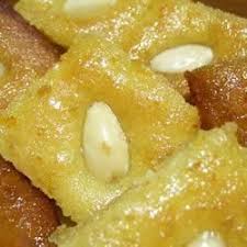 Arabischer Griesskuchen Basbousa Rezept Rezepte Griesskuchen Und Orientalisches Essen