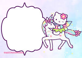 Hello kitty was born in the suburbs of london. Free Hello Kitty Unicorn Birthday Invitation Template Download Hundreds Free Printable Birthday Invitation Templates