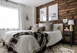 Mural above the bed in the eyes of stone. How To Build A Wood Plank Accent Wall Easy Diy Tutorial