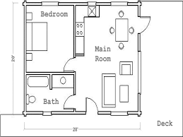 One Bedroom Guest House Plans In 2020 Guest House Plans Guest House Small Cabin Floor Plans
