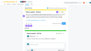 tracking progress on a project product guide asana